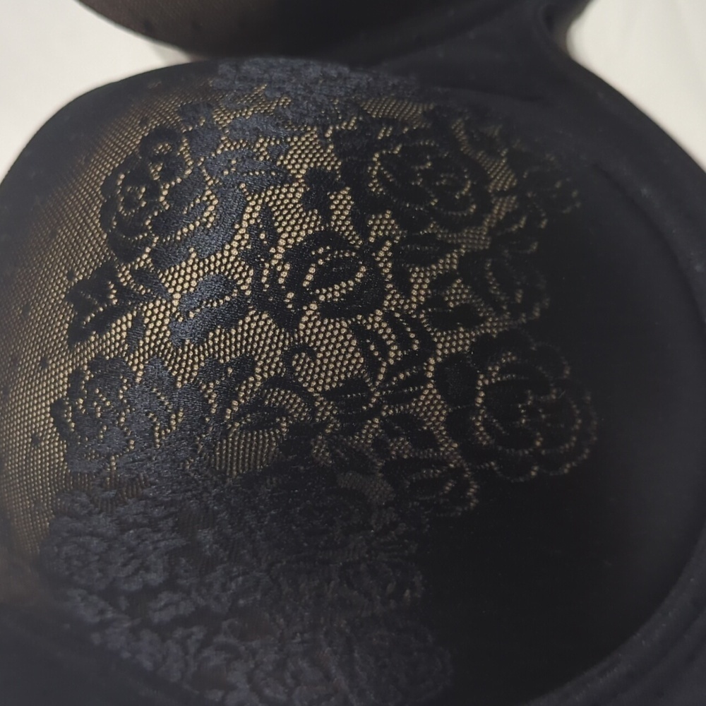 SOMA Women's Bra Stunning Support Full Coverage Black Nude Lace Bra Size 42DD - Picture 2 of 6